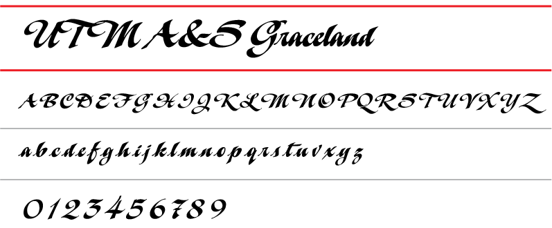 Font chữ Việt Hóa UTM A&S Graceland