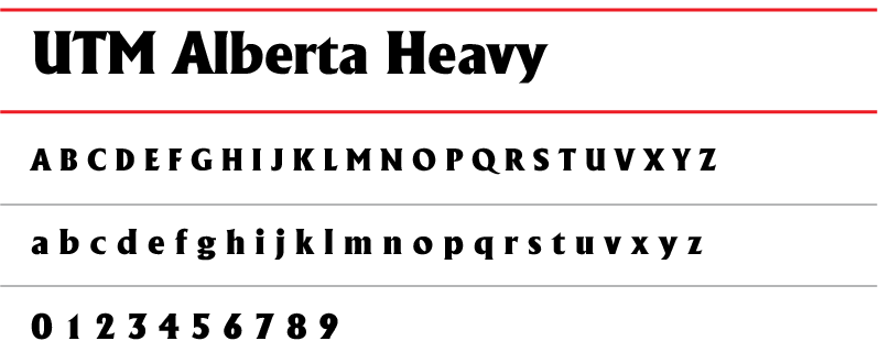 Font chữ Việt Hóa UTM Alberta Heavy