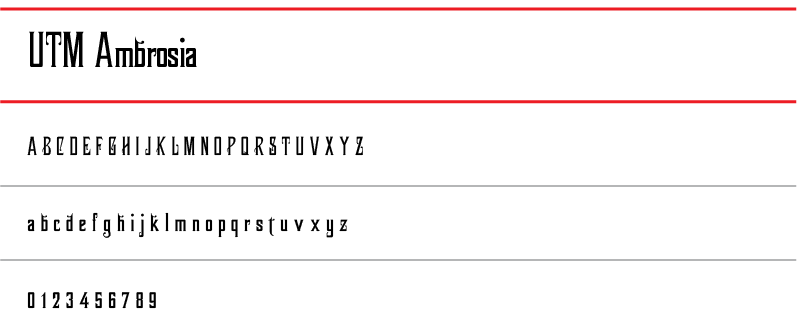 Font chữ Việt Hóa UTM Ambrosia