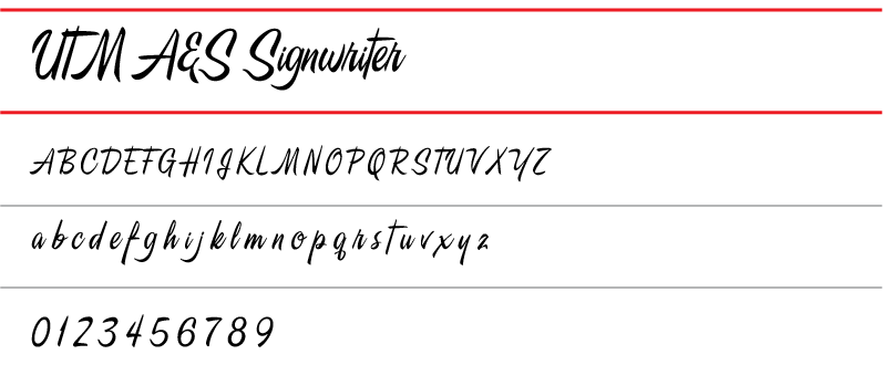 Font chữ Việt Hóa UTM A&S Signwriter